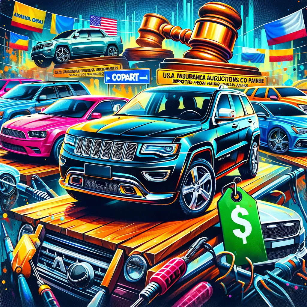 Лидеры продаж автомобилей в Украине из американских страховых аукционов: Полный обзор